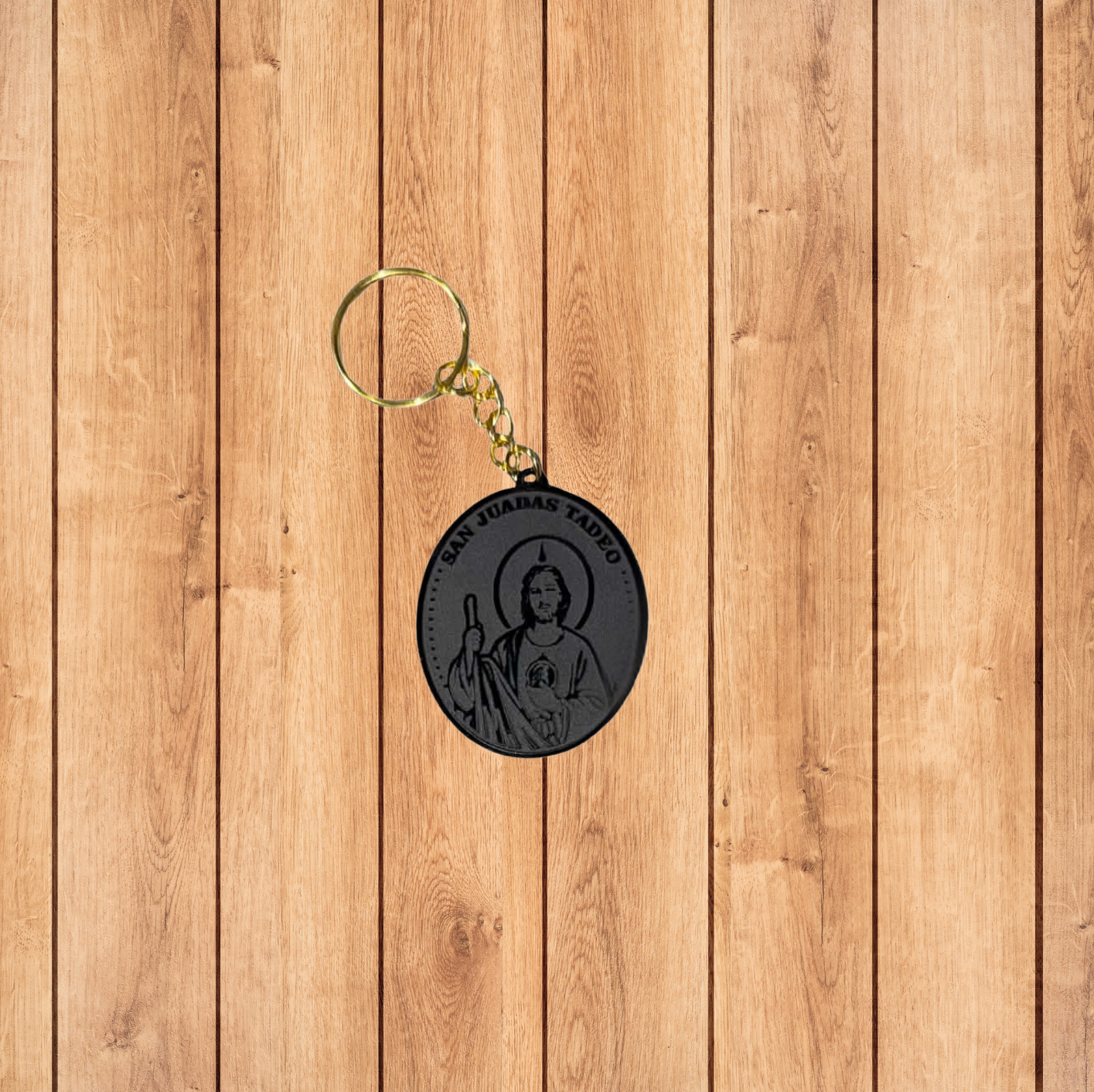 San Judas Acrylic Keychain (2.5 inches)