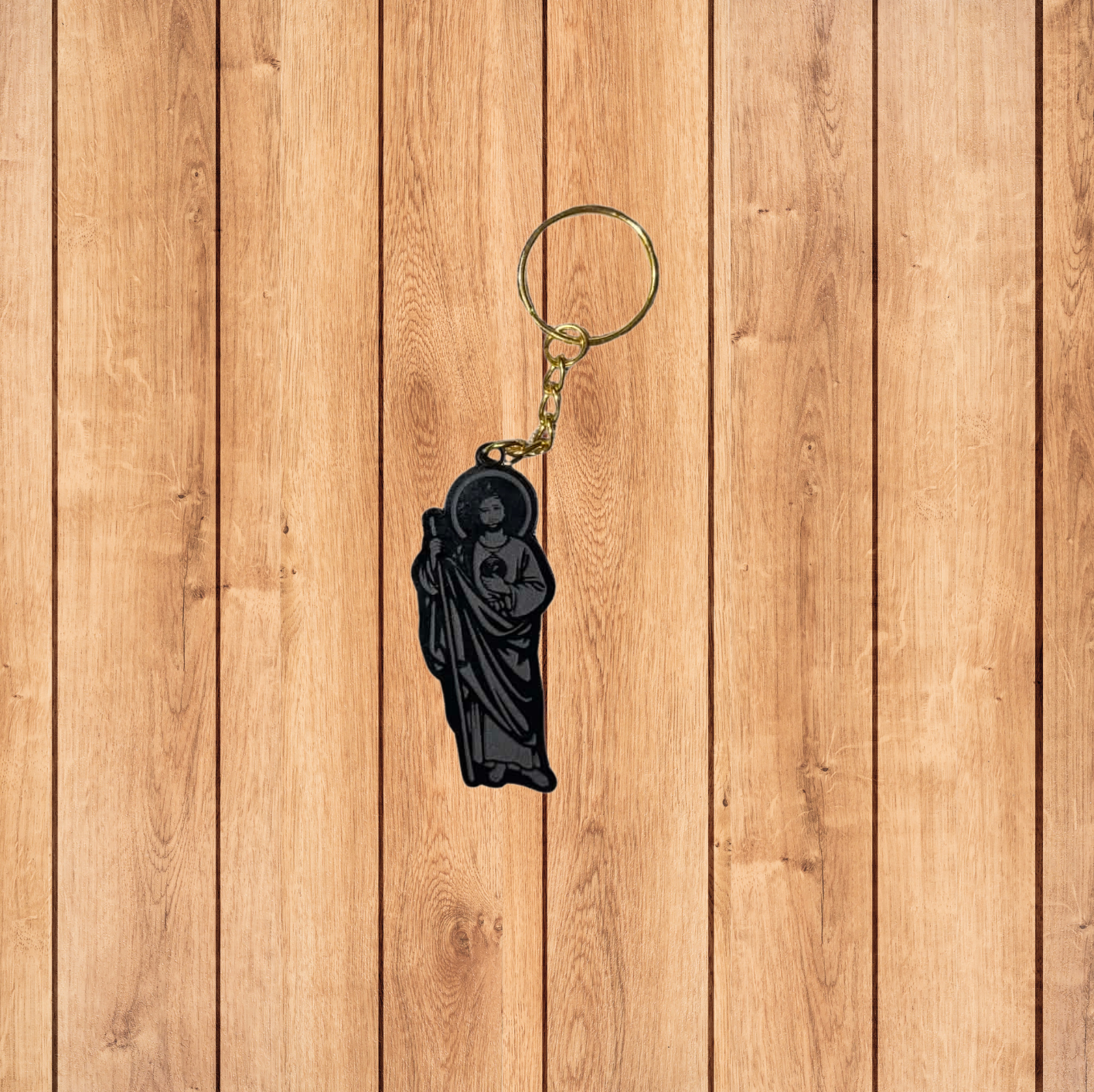 San Judas Acrylic Keychain (3 inches)