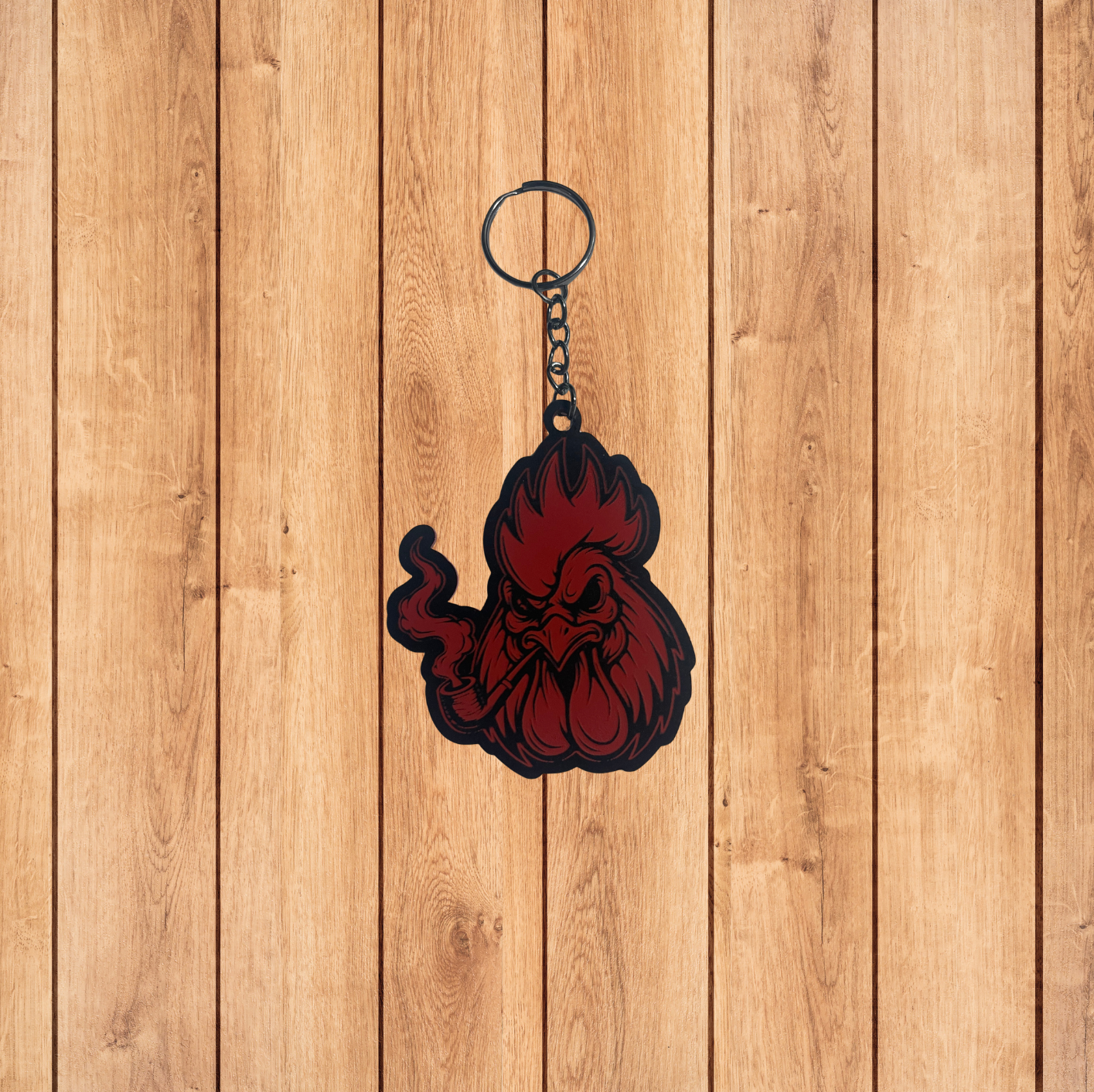 Rooster Acrylic Keychain (2.5 inches)