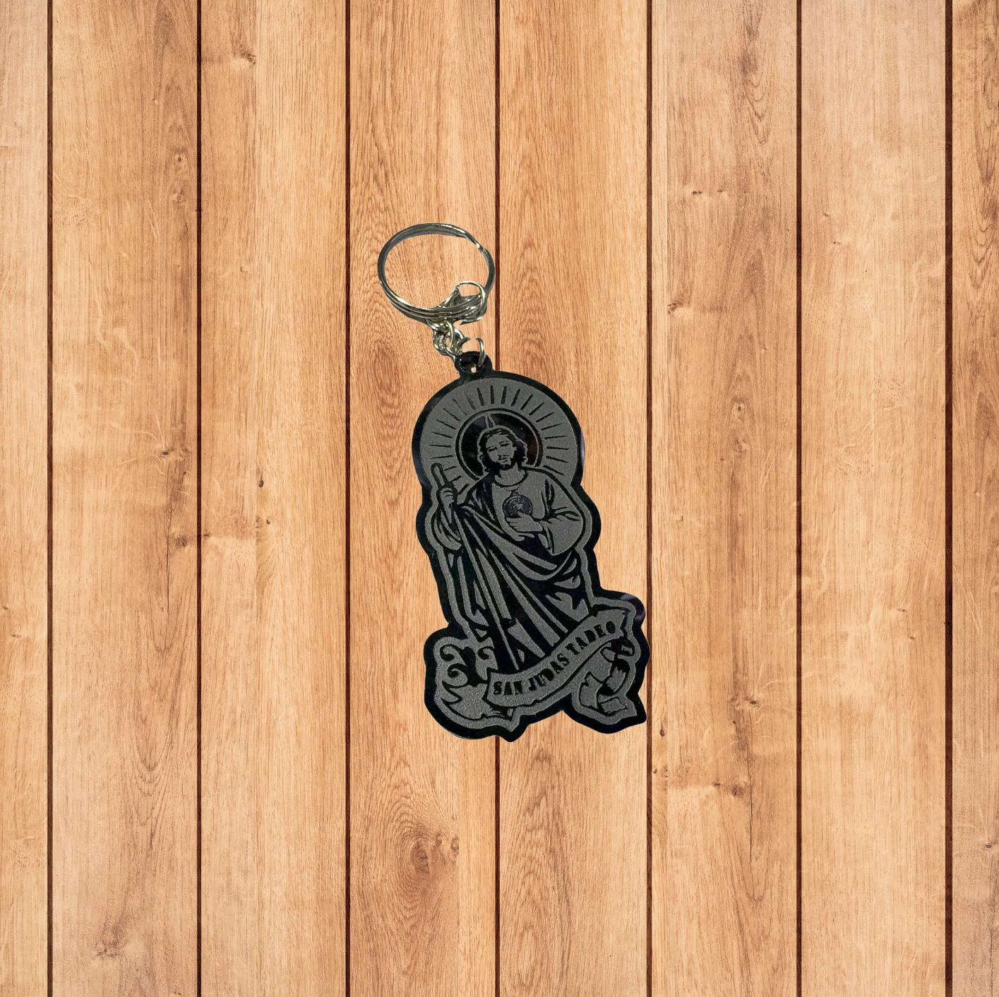 San Judas Acrylic Keychain (3 inches)